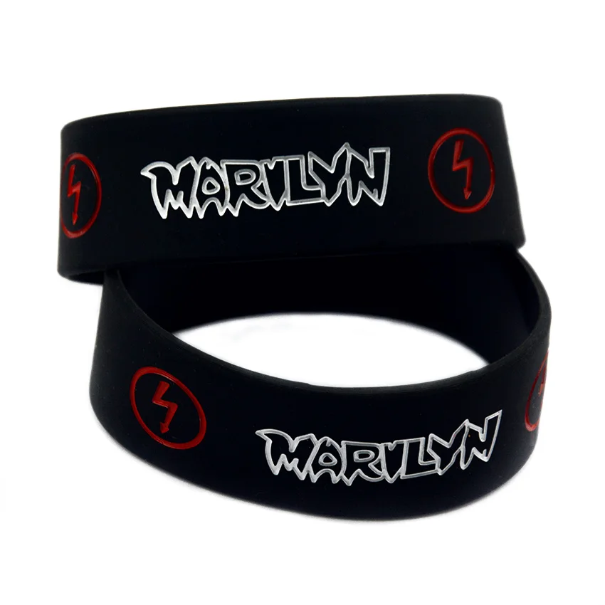 1 шт. силиконовый браслет Marilyn Manson шириной в дюйм для музыкальных
