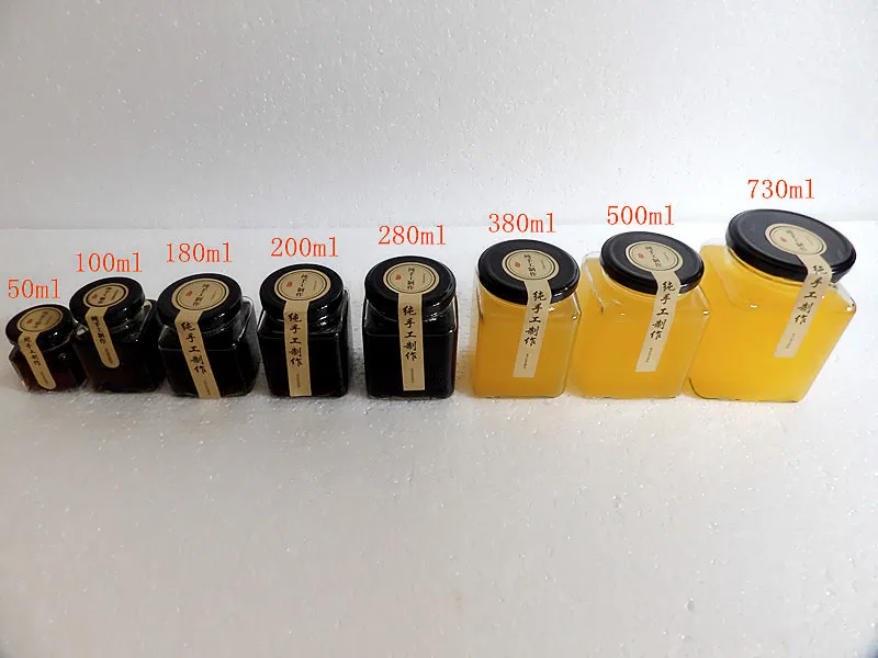 Бесплатная доставка 2 шт./лот Квадратные прозрачные стеклянные пустые бутылки