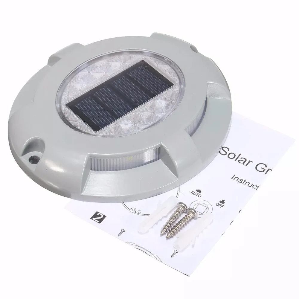 Солнечная дорога шпилька Освещение Алюминий 4LED Открытый дороги безопасности