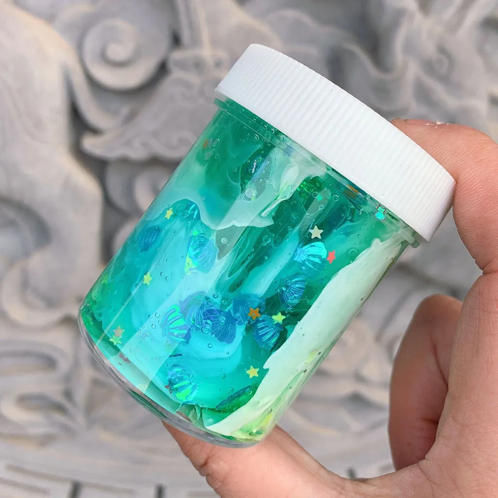 Non-Toxic Clear Slime Beautiful Color Mixing Cloud Kids Relief Stress Toys high quality hot sale W506 | Игрушки и хобби