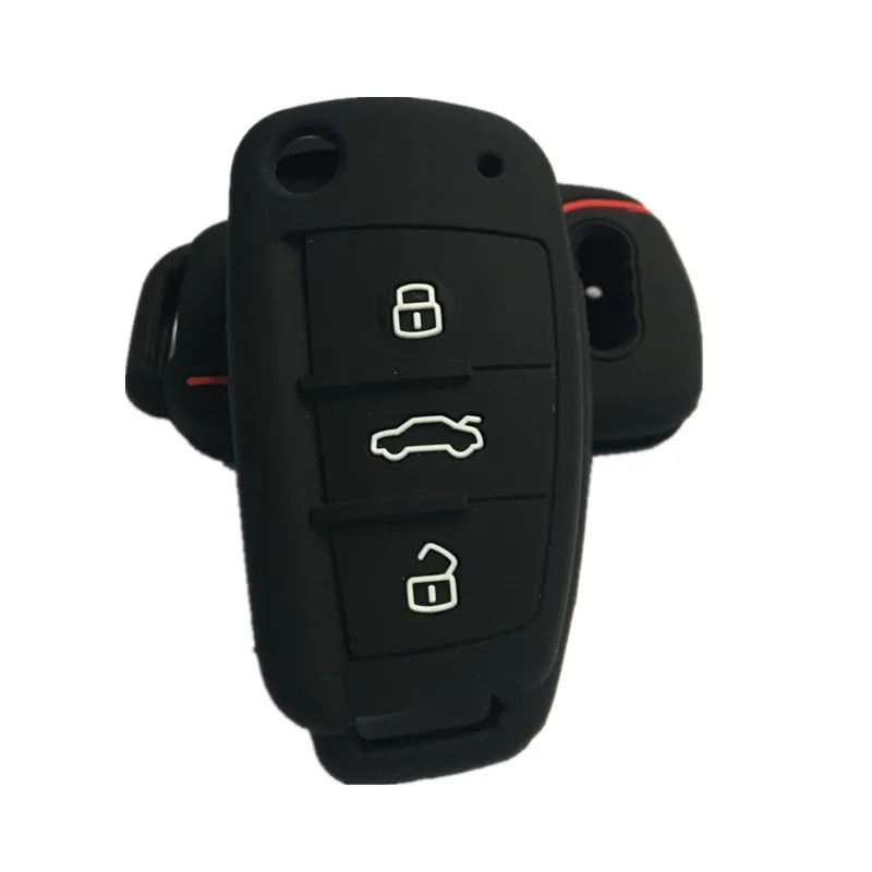 AUTEWODE силиконовый чехол для ключей S Line audi A1 A2 A3 TT Q3 R8 S6 S7 SQ5 RS5 откидная оболочка