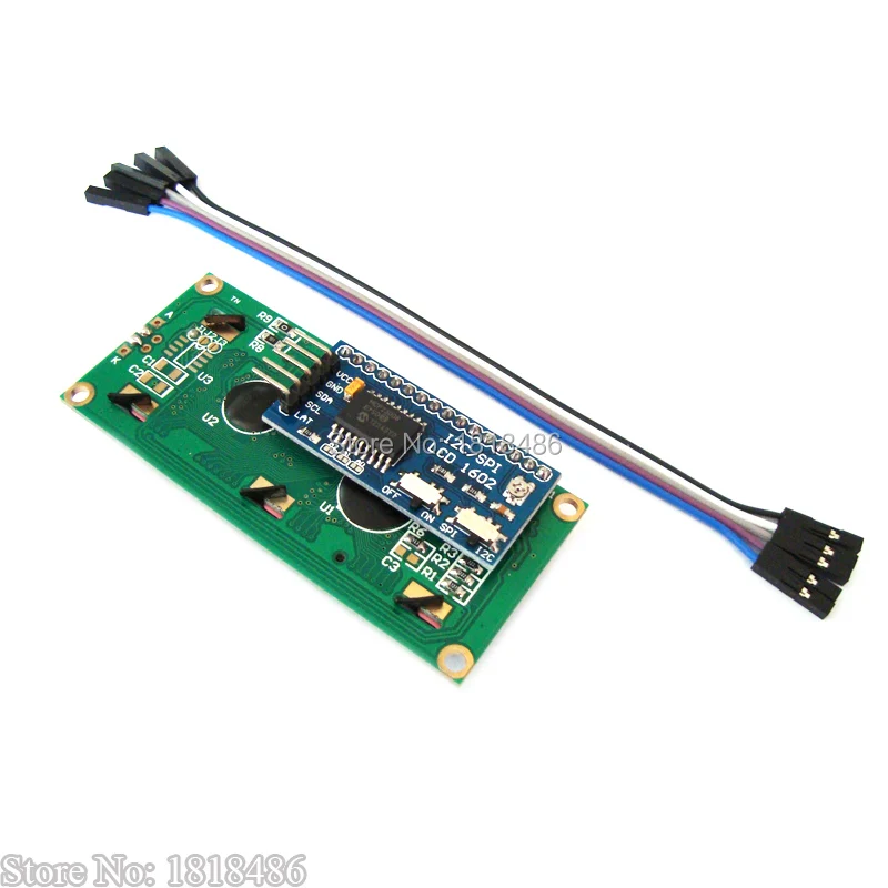 I2C/SPI LCD 1602 16X2 символьный ЖК-дисплей желтый | Электроника
