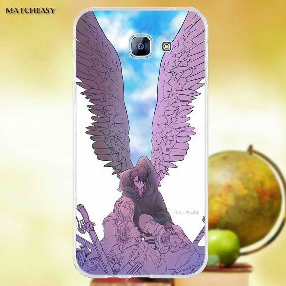 Мягкий чехол для Samsung Galaxy A3 A5 A7 J1 J2 J3 J5 J7 2015 2016 2017 Annie Leonhart Attack On Titan Back|Чехлы-накладки|