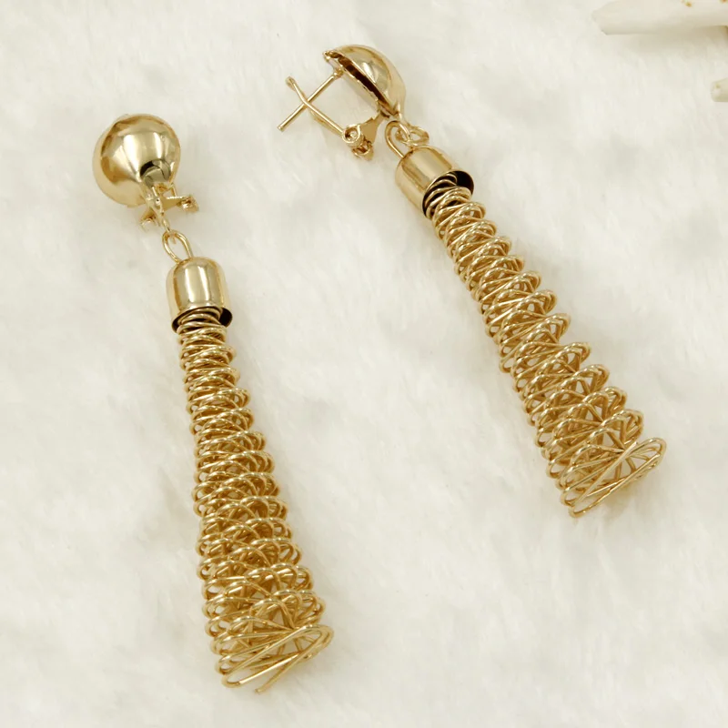 Free Shipping! African Jewelry Fashion Women Gold Flower Necklace Earrings Set Turkish Wedding Sets|wedding jewelry sets|necklace earring setfashion