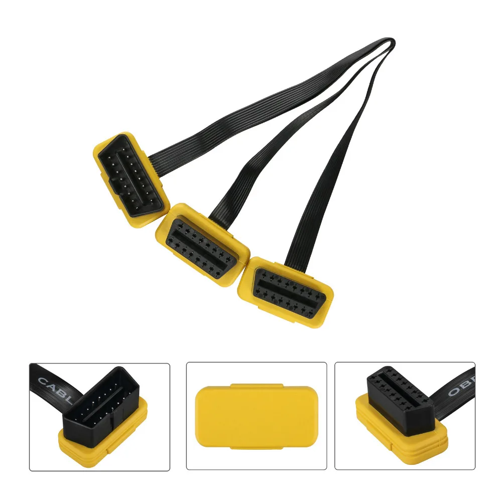 AUTOOL автомобильный OBD2 сплит кабель Авто OBD 2 коннектор OBDII удлинитель адаптер Папа