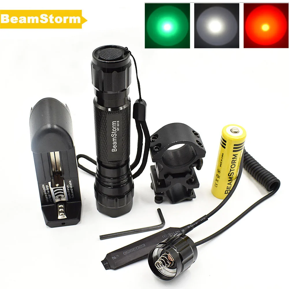 Тактический LED фонарь CREE XM L T6 1200 люмен 5 режимный Охотничий Лёгкий с регулируемым