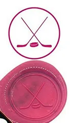 Хоккей на льду винтажный логотип заказ роскошный воск уплотнительный штамп