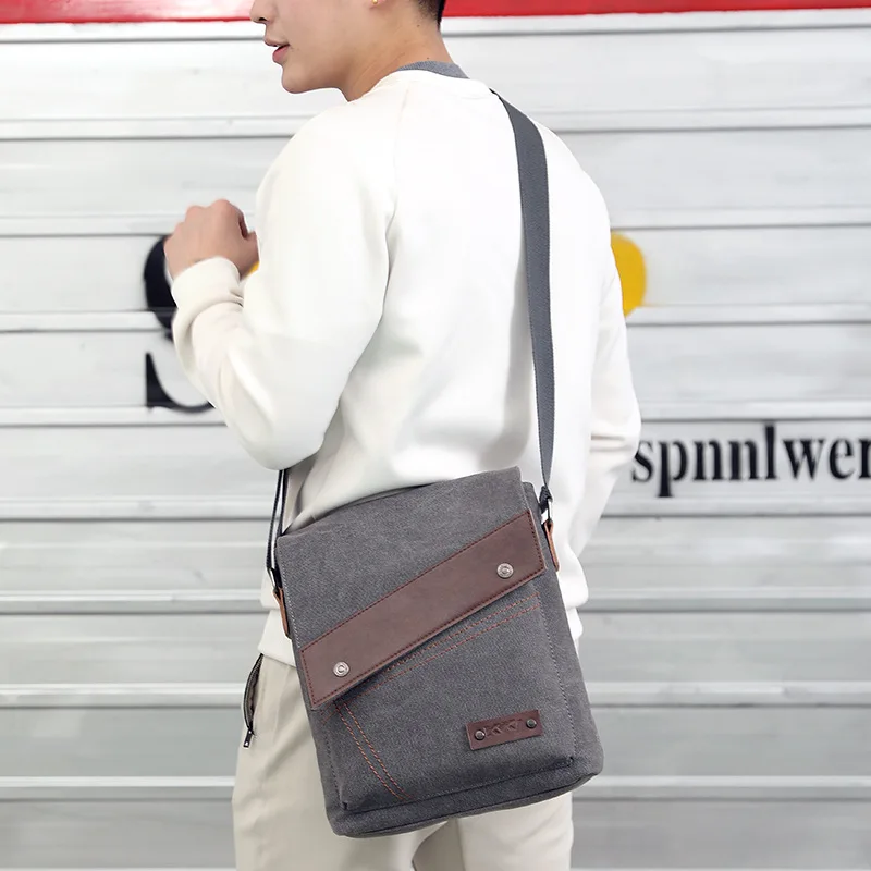 2018 Новое поступление мужской Crossbody сумки на ремне Холст защиты от кражи Защита