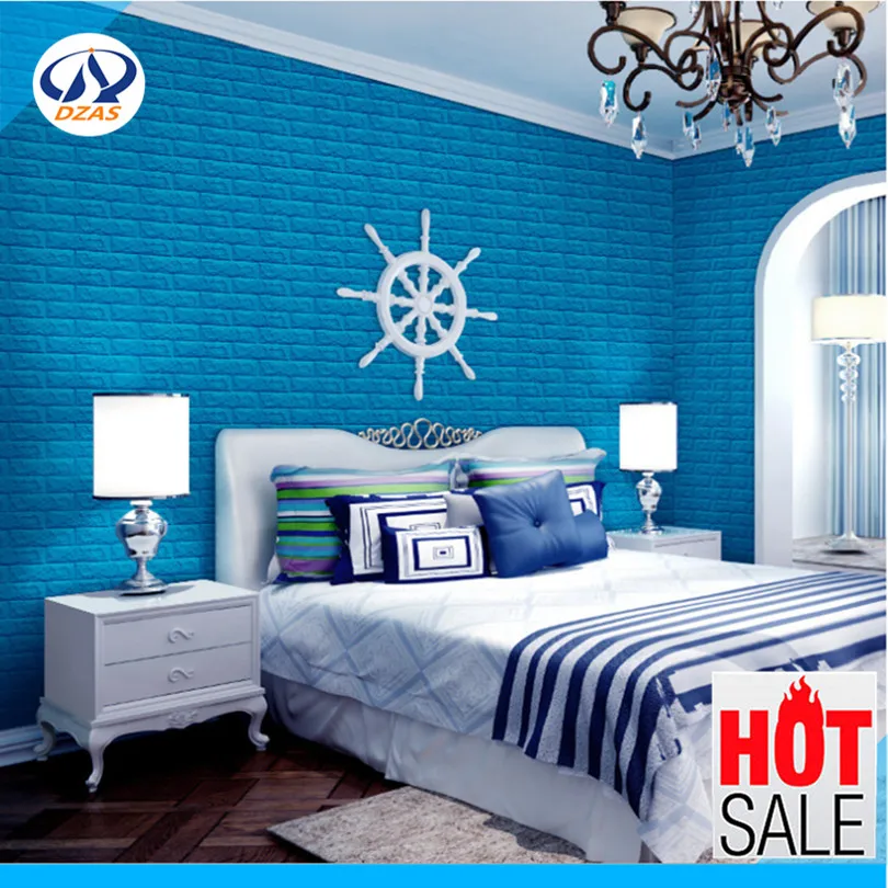 3D stereo wall sticker TV background wallpaper living room waterproof Wallpaper | Обустройство дома