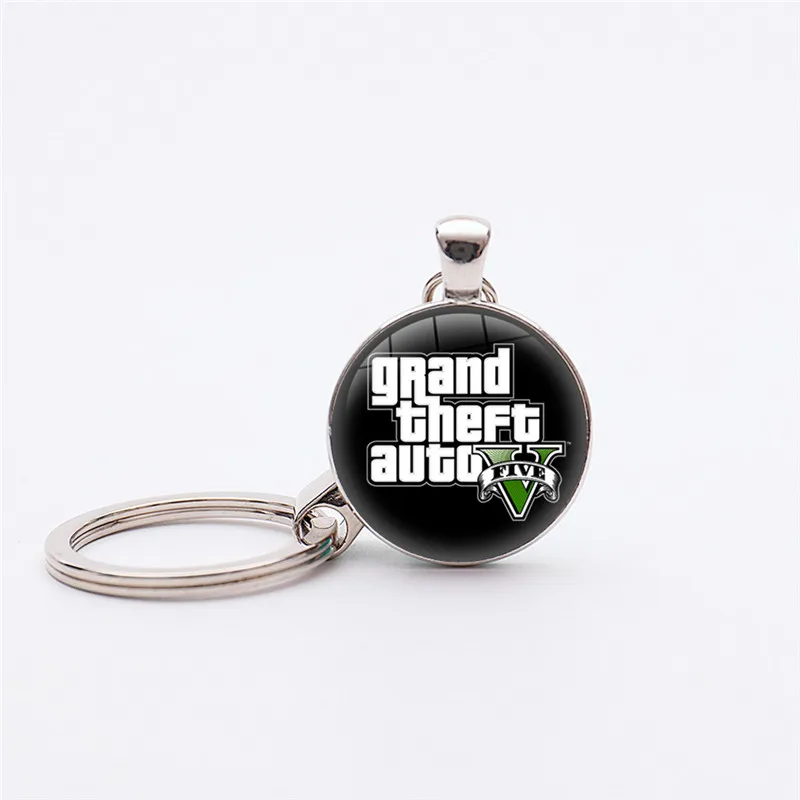 17 стилей PS4 GTA 5 игр Grand Theft Auto брелки серебряное покрытие ручной работы Подвески
