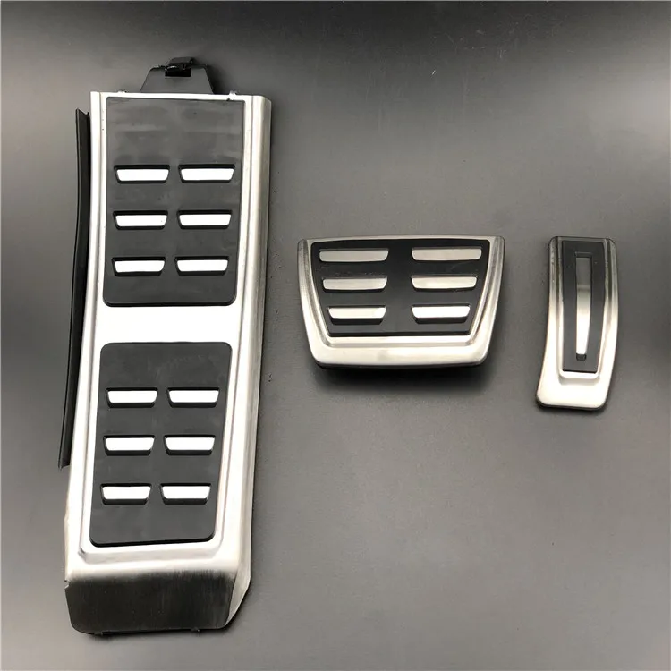 for AT 3pcs Автомобильные аксессуары топливный тормоз ног педали для Audi A4 B8 S4 RS4 A5 S5 RS5 8T Q5 8R SQ5 A6 C7 A7 S7 S6 4G A8 S8 A8L 4H - Название цвета: for AT 3pcs