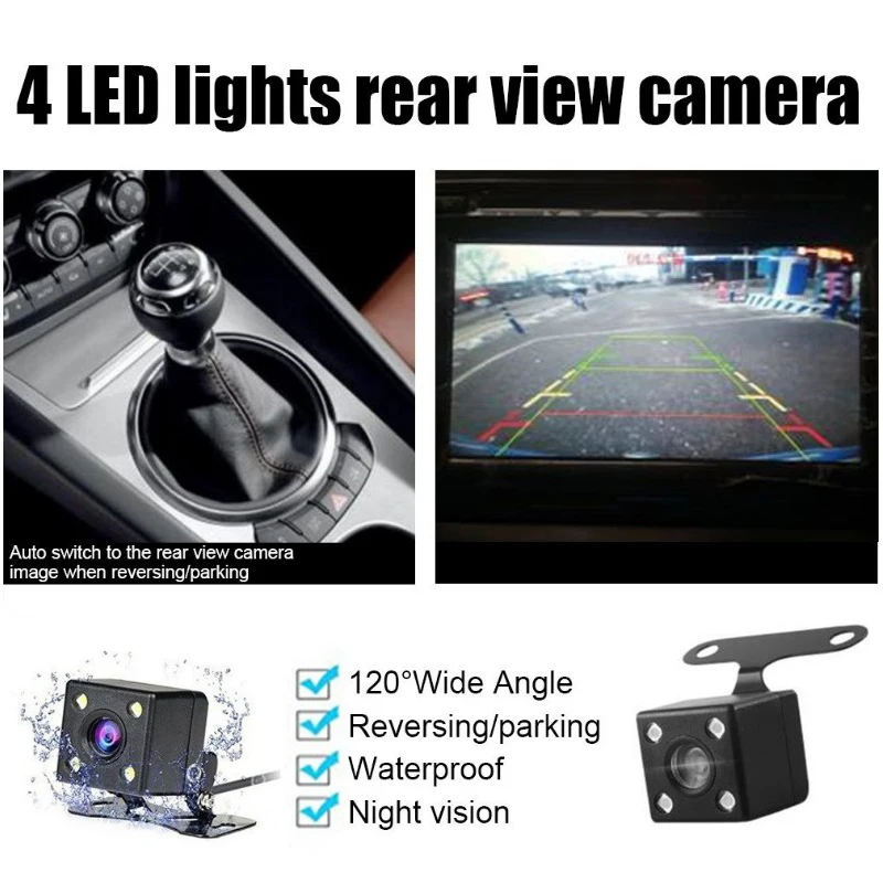 

Dash Cam Car Rearview Mirror Driving Recorder 4.3 inch 1080p Dual Lens Reversing Image Parking Monitoring Integrated