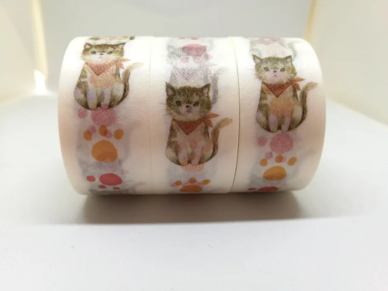 

2cm Lovely cat Washi Tape adhesive tape DIY decoration Scrapbooking Sticker Label Masking Tape School Office Supply