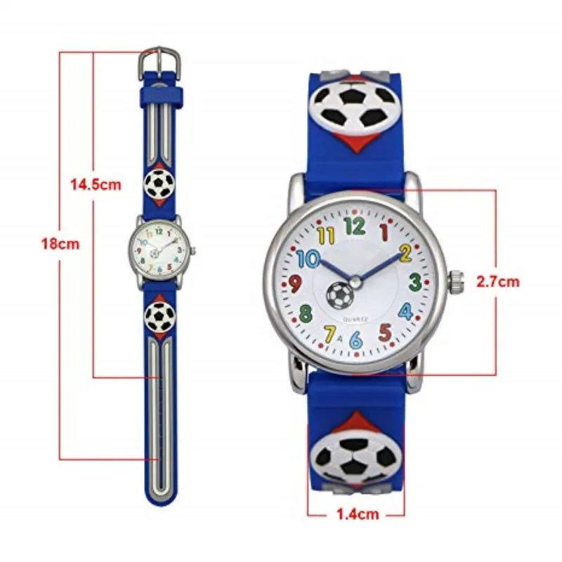 Часы Детские кварцевые с силиконовым ремешком модные водонепроницаемые