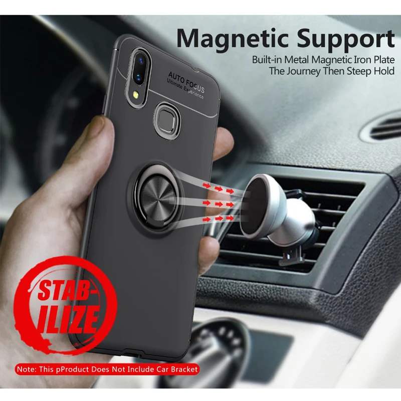 For Huawei Nova 3 Case Magnetic Bracket Finger Ring Car Holder TPU Protective Cover 3i Funda Coque |
