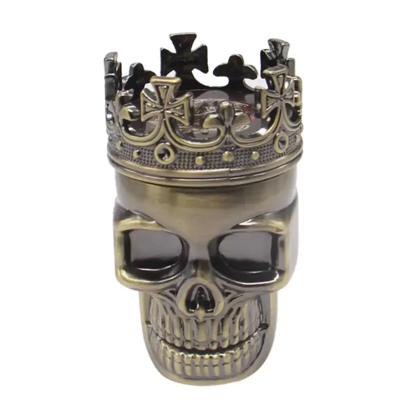 1 шт. 3 слоя металлическая черепица табачная мельница новая крутая King Skull табак