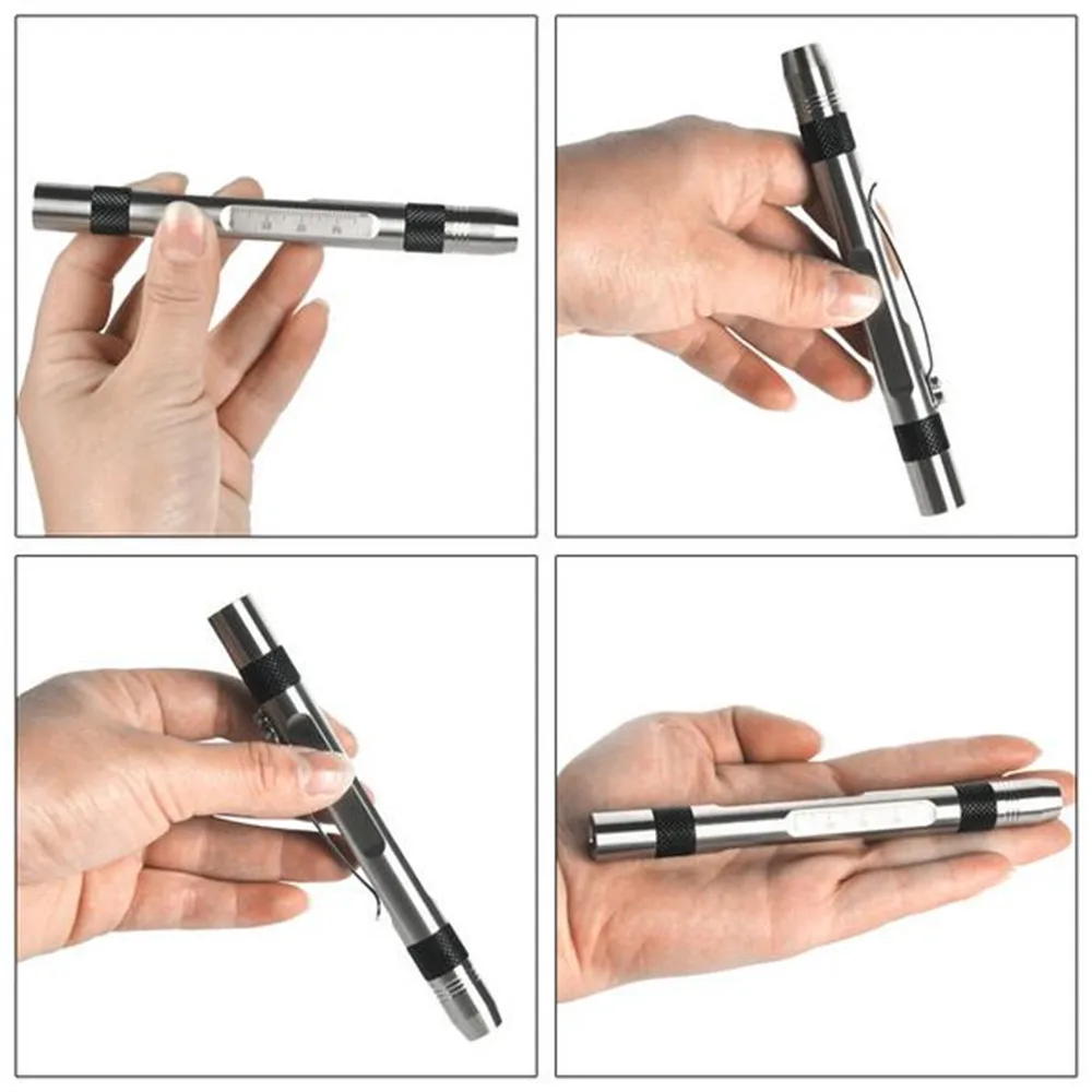 Карманный Медицинский фонарь с двумя головками желтым лучом и нефритом 20