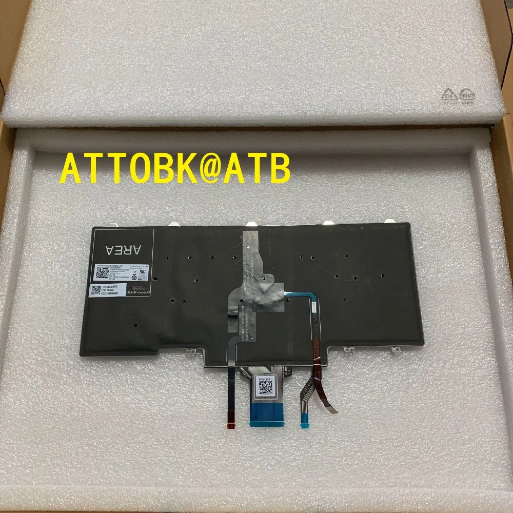Новая английская клавиатура для ноутбука DELL Latitude E5450 E5470 E7450 E7470 схема расположения с подсветкой клавиатуры