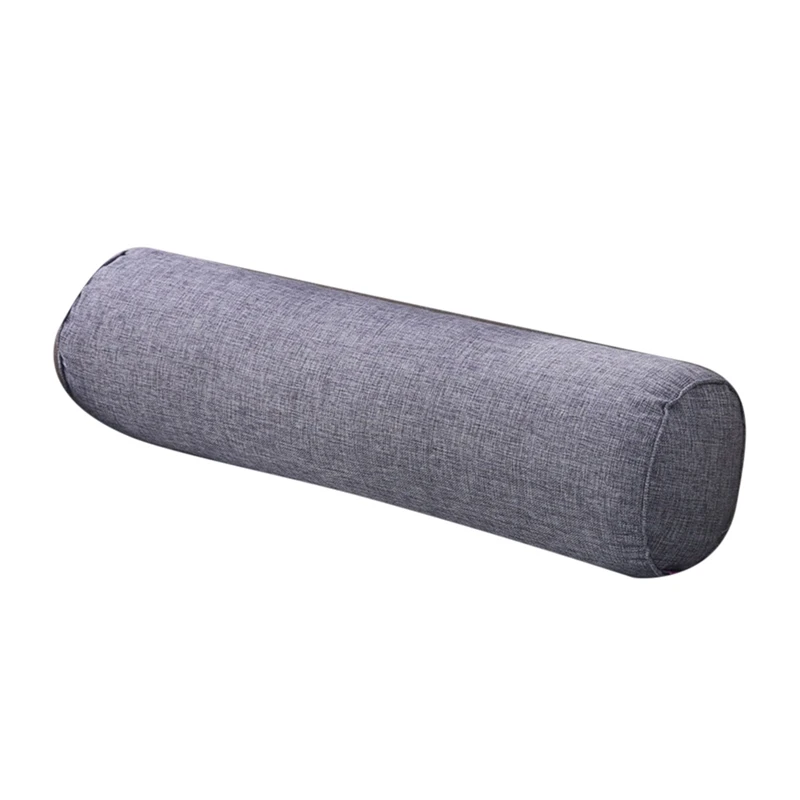 Grey Новая Кровать рулонная Подушка круглая подушка Шейная Подушка для ног голова поддержка спины дорожная подушка-столбик для автомобиля украшение дома - Цвет: Grey