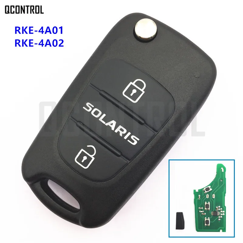 QCONTROL Автомобильный Дистанционный ключ для HYUNDAI Solaris Номер модели RKE-4A01 или RKE-4A02