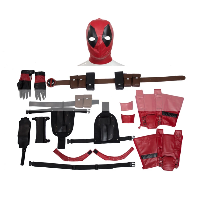 Costume Для мужчин костюм для косплея Дэдпул аниме Hero Костюм-комбинезон Хэллоуин Год Вечерние форма полный костюм высокое качество M20160084 - Цвет: Costume