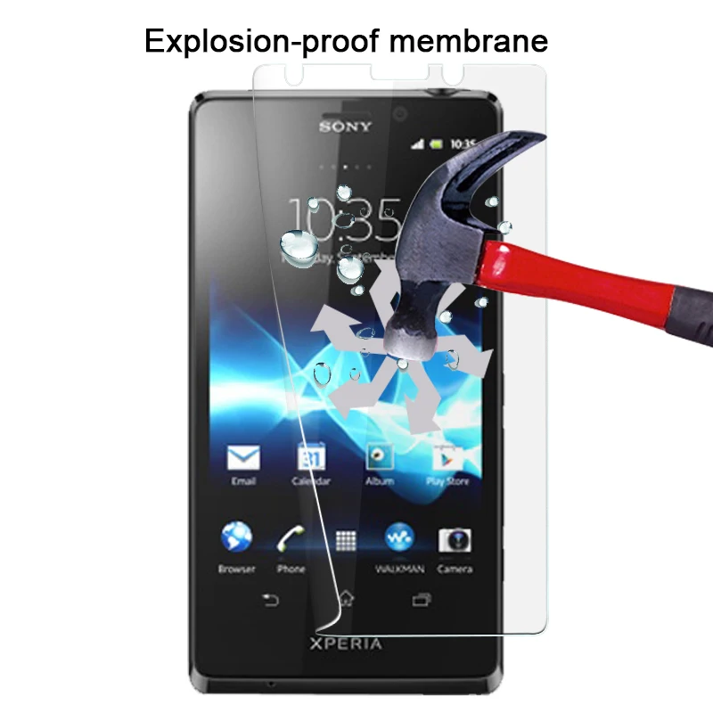 Лучшее качество анти-осколочная Защитная пленка для экрана Sony Xperia T LT30P 4 6