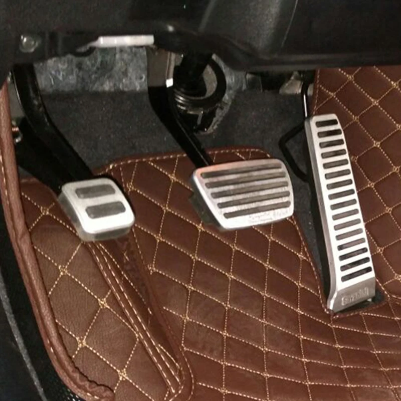 3 шт. алюминиевые противоскользящие подставки для Toyota Reiz 2013 2017|brake pedal cover|pedal coverbrake