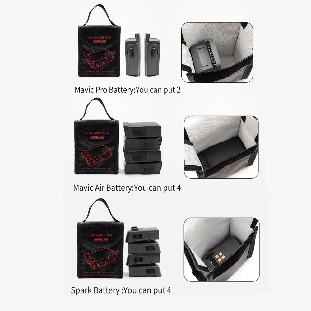 Зарядное устройство LiPo Батарея огнеупорная Защитная взрывобезопасная сумка