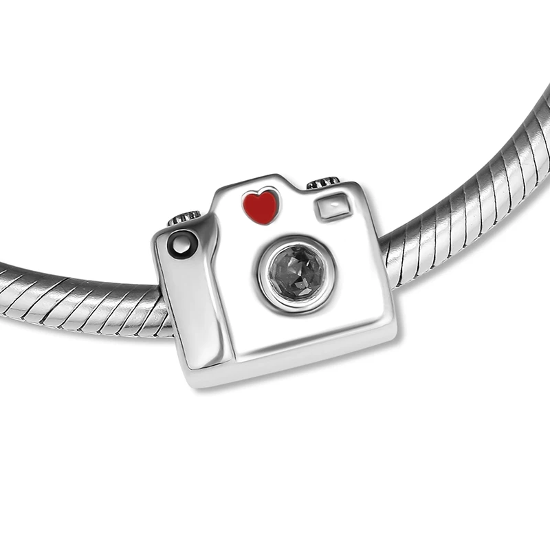 Подходит для Pandora Charms Bracelets Sentimental Snapshots Beads 100% Стерлинговое Серебро 925 пробы