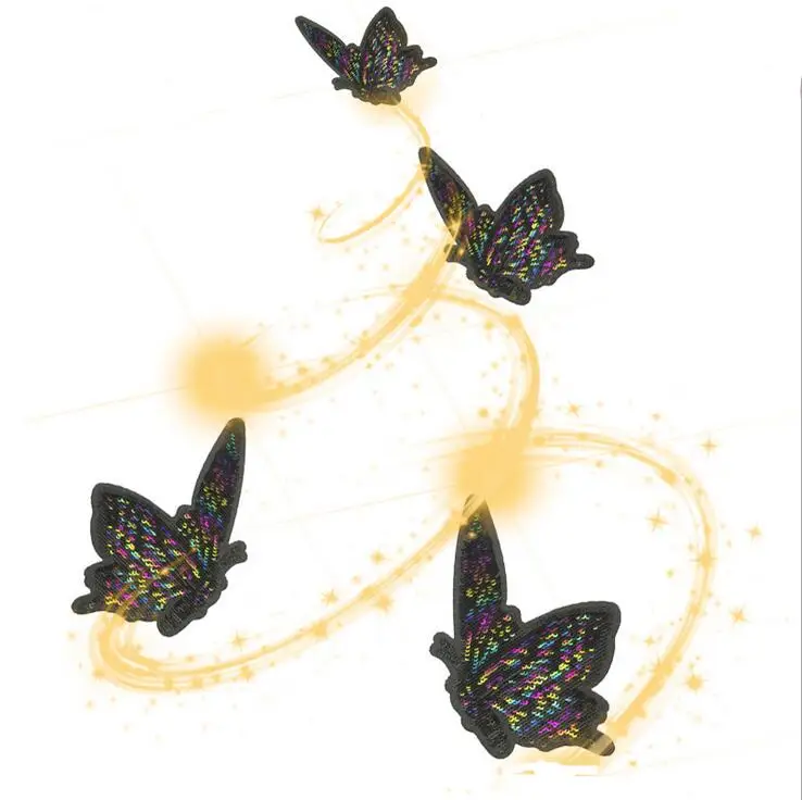 2017 новые нашивки бабочки вышивка патч для железа на вышитый значок стикер DIY