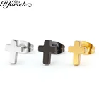 Hfarich серьги в форме Креста для мужчин и женщин из нержавеющей стали кулон Стад серьги панк-рок плененное мужские серьги, ювелирное изделие, Дропшип