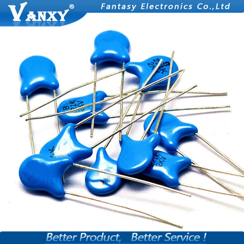 20 штук высокого напряжения Керамика конденсатор с алюминиевой крышкой 1KV 33PF 82PF