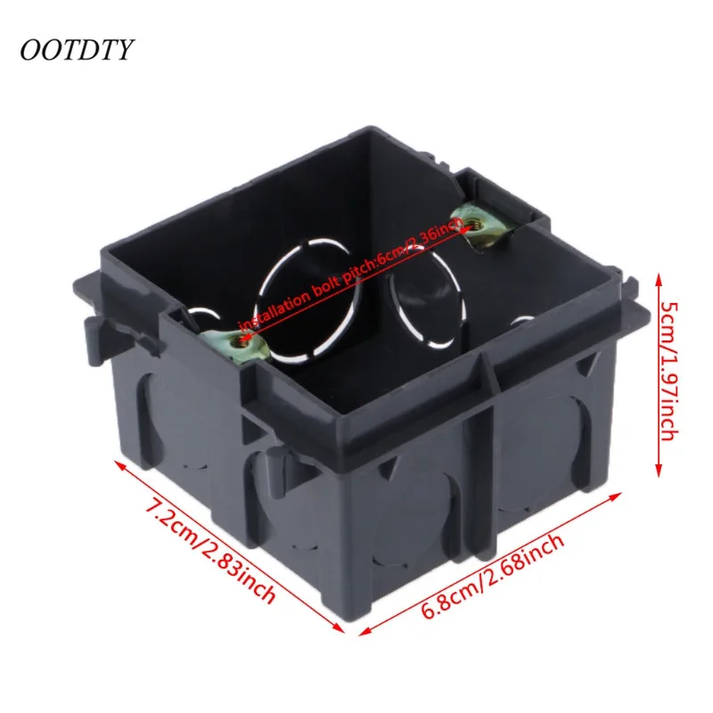 OOTDTY 86 Кассетная настенная тарелка для Тип плита из ПВХ переключатель и розетка