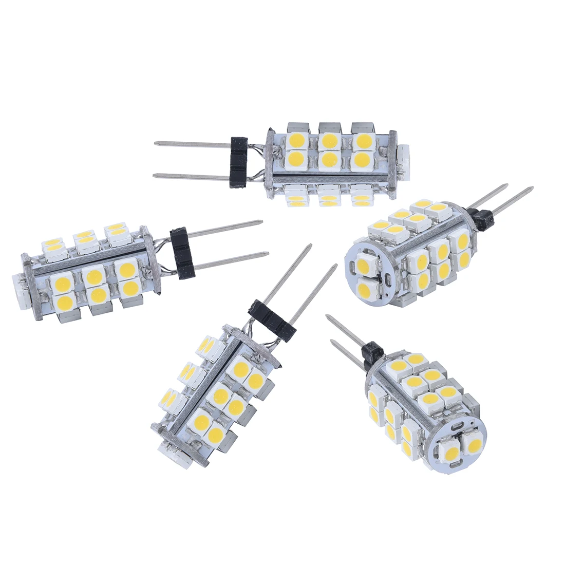

5X G4 26 SMD LED Warm White Marine Light Bulb Lamp DC 12V 1.2W