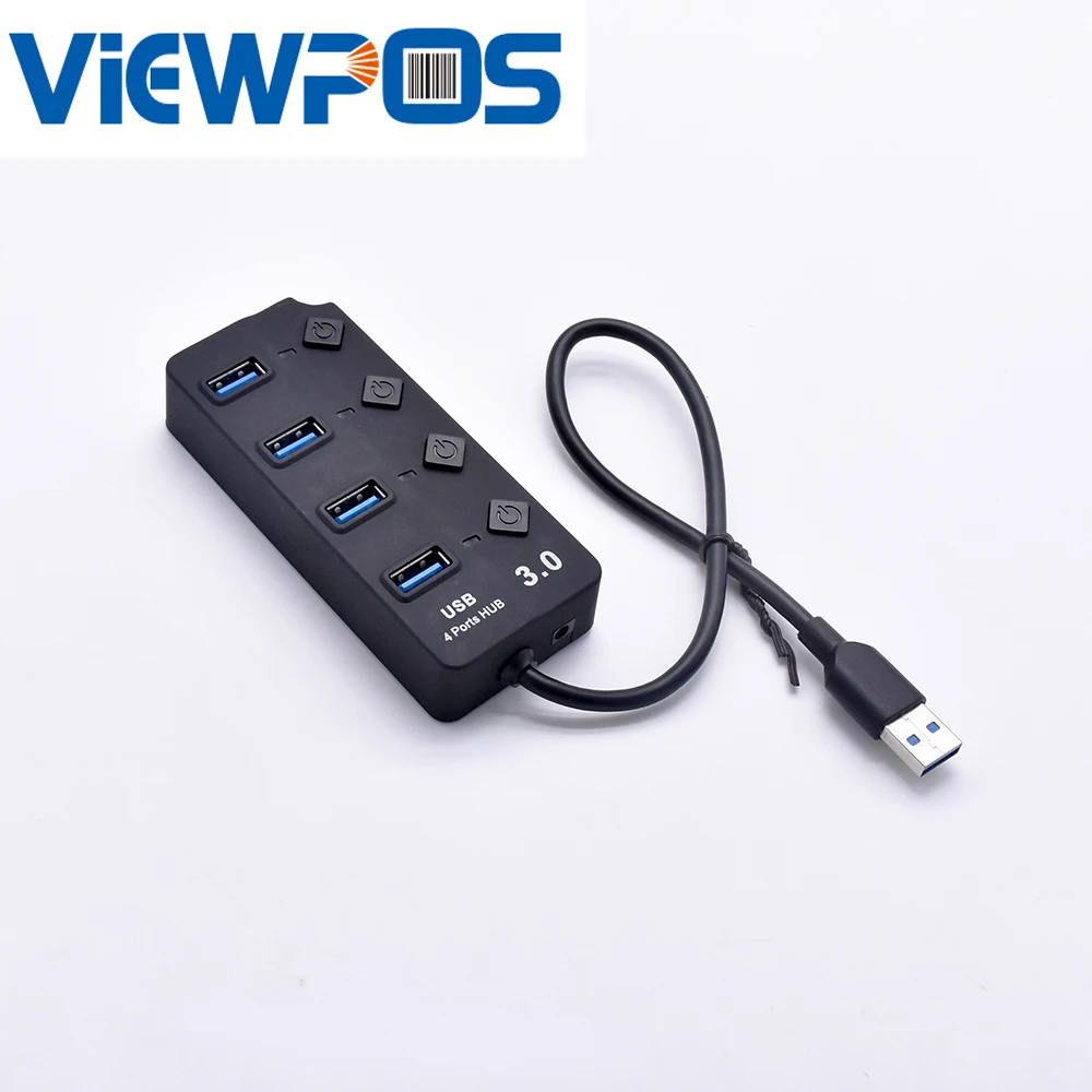 Высокоскоростной хаб USB 3 0 4 порта 5 Гбит/с независимый сплиттер адаптер для ПК и