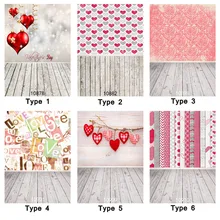 Фоны для фотостудии 5X7ft Valentine Red Hearts Love Sayings виниловые печатные