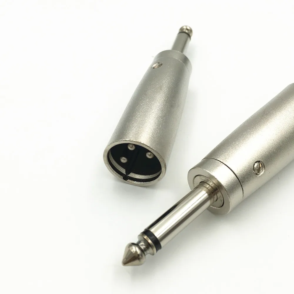 4 шт. высокое качество 3Pin XLR штекер 1/4 &quot6 35 мм 2 3-полюсный моно аудио кабель