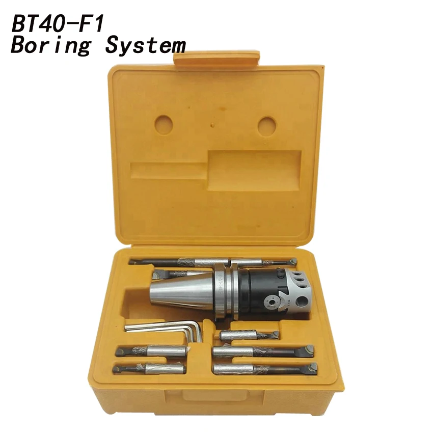 Наивысшего качества BT40 M16 Arbor F1-12 75 мм скучно голову и 9 шт 19 мм сверлильные балки, скучно установить голову