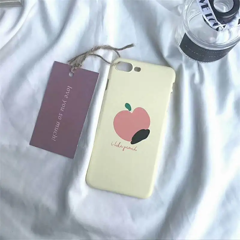 Ins чистая красная с жестким корпусом для Iphone 66S 6P 78 78plus X Женская свежая