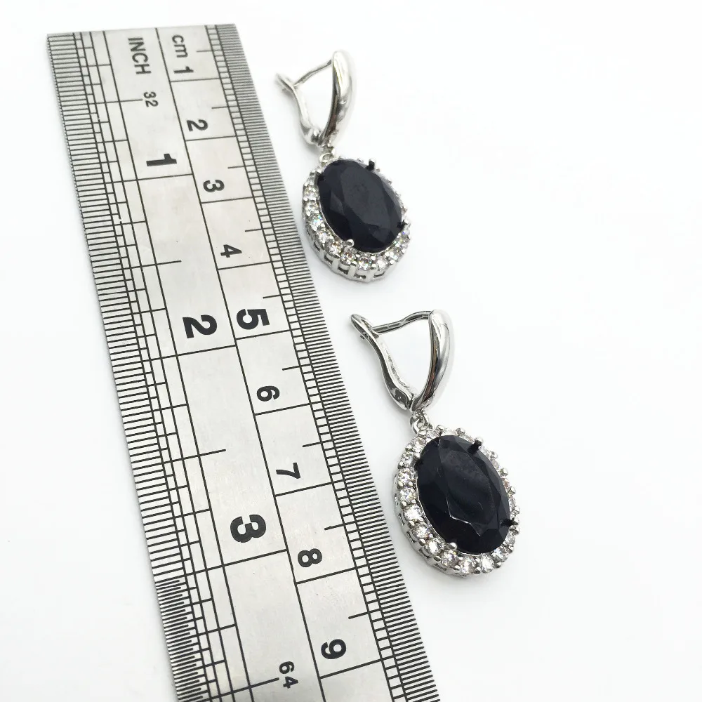 Женский ювелирный комплект из колье и серёг серебра 2016 пробы|jewelry sets for women|silver jewelry
