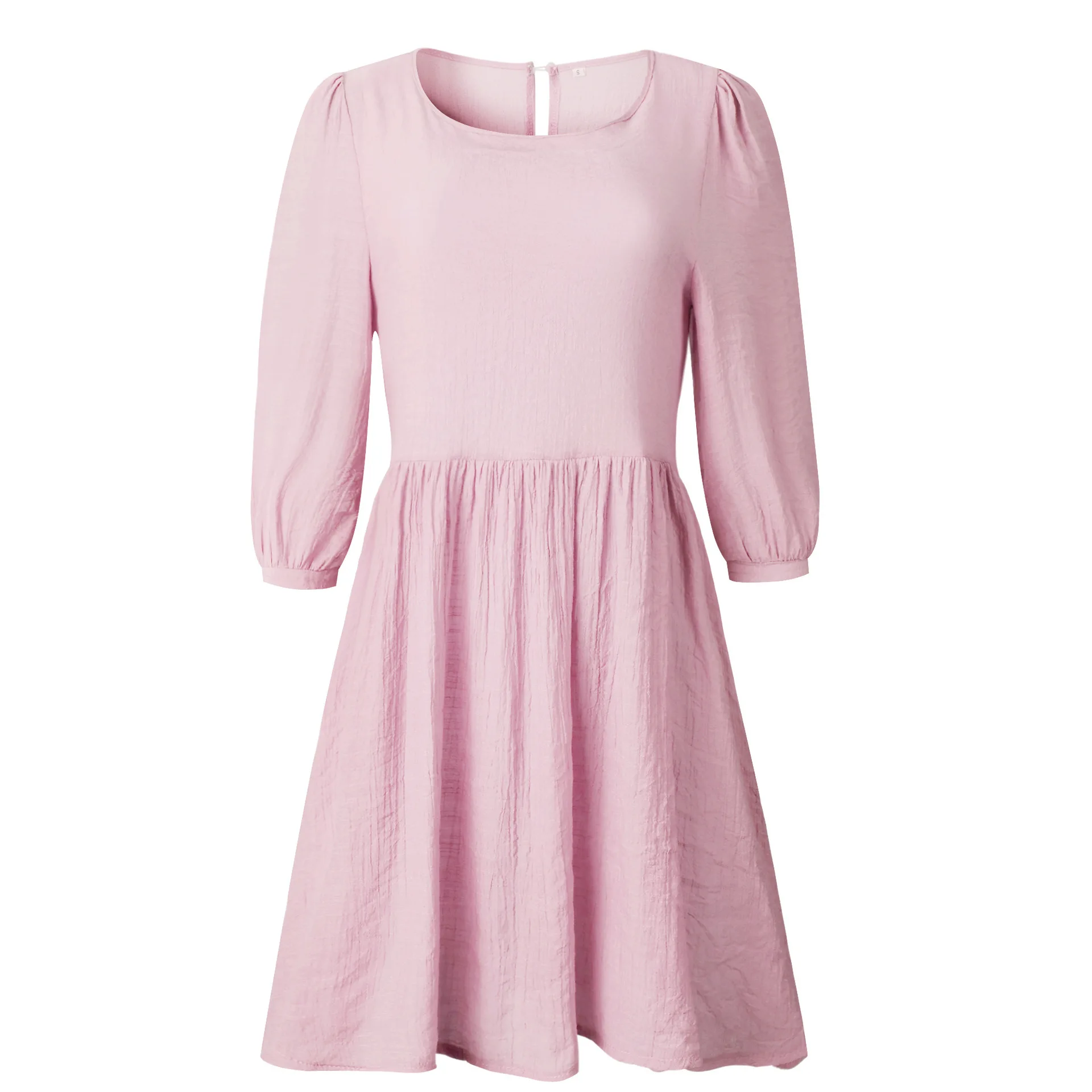 Новый летний Для женщин Элегантные повседневные платья сладкий розовый синий