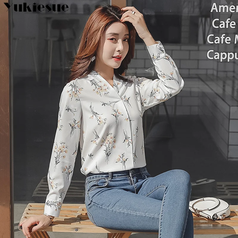 Блузка женская летняя с цветочным принтом 2019 размера плюс | Блузки