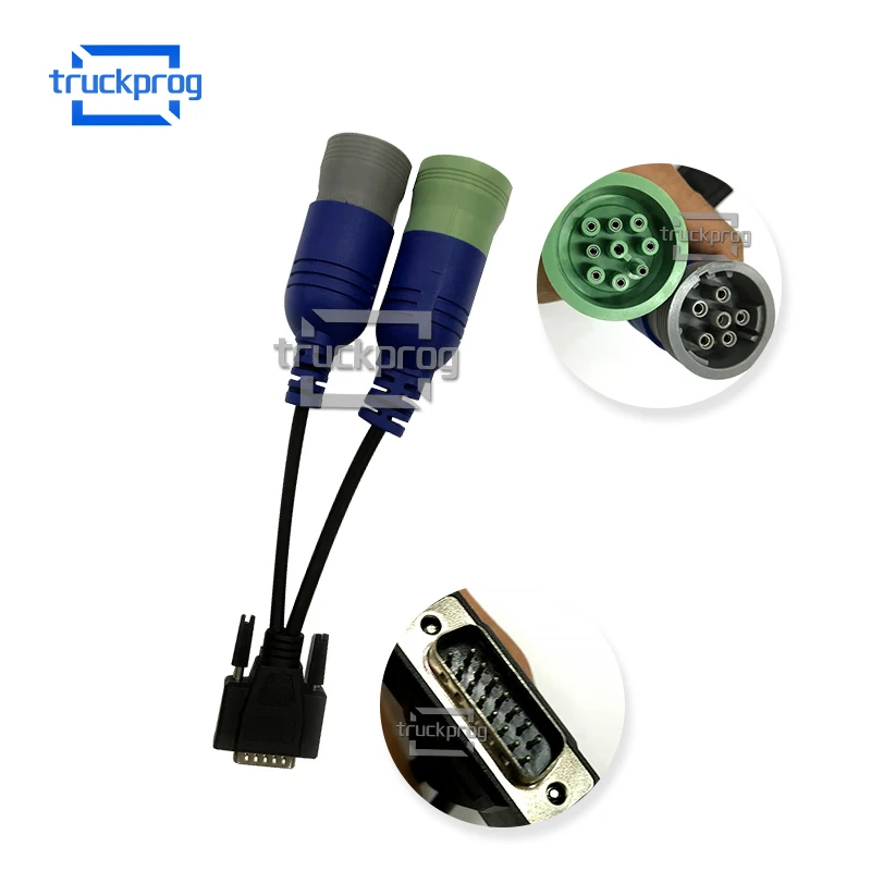 

TruckProg 6pin and 9pin PN 405048 Ddiagnostic Cable for USB Link 125032 Diesel Truck Diagnosis tool cable