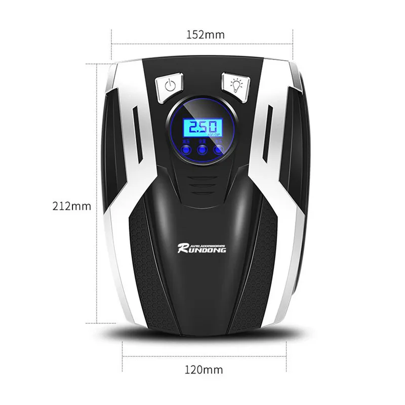 Автомобильный 12V 150 PSI цифровой насос для шин портативный воздушный компрессор