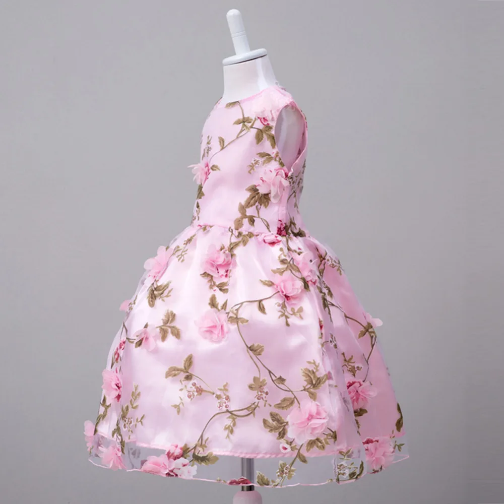 2018 праздничное платье для девочек рождественские платья летние торжественные