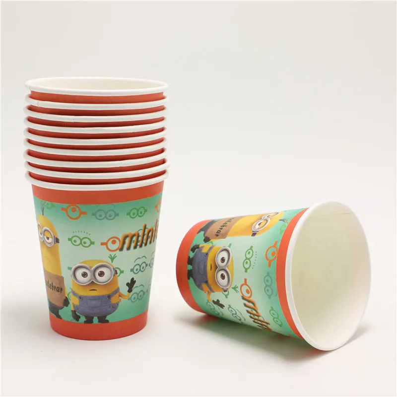 10 шт./партия лидер продаж Миньоны Гадкий я одноразовые бумажные стаканчики с
