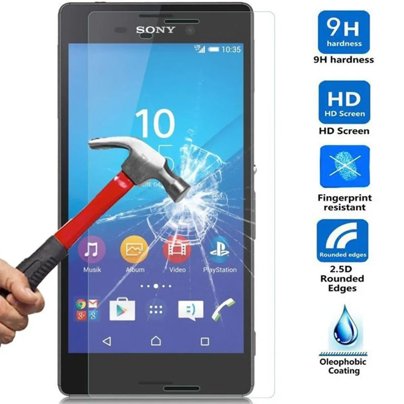 Full Protective for Sony Xperia Z1 Compact Case+Tempered Glass Slim Matte Cover Thin Hard Case |