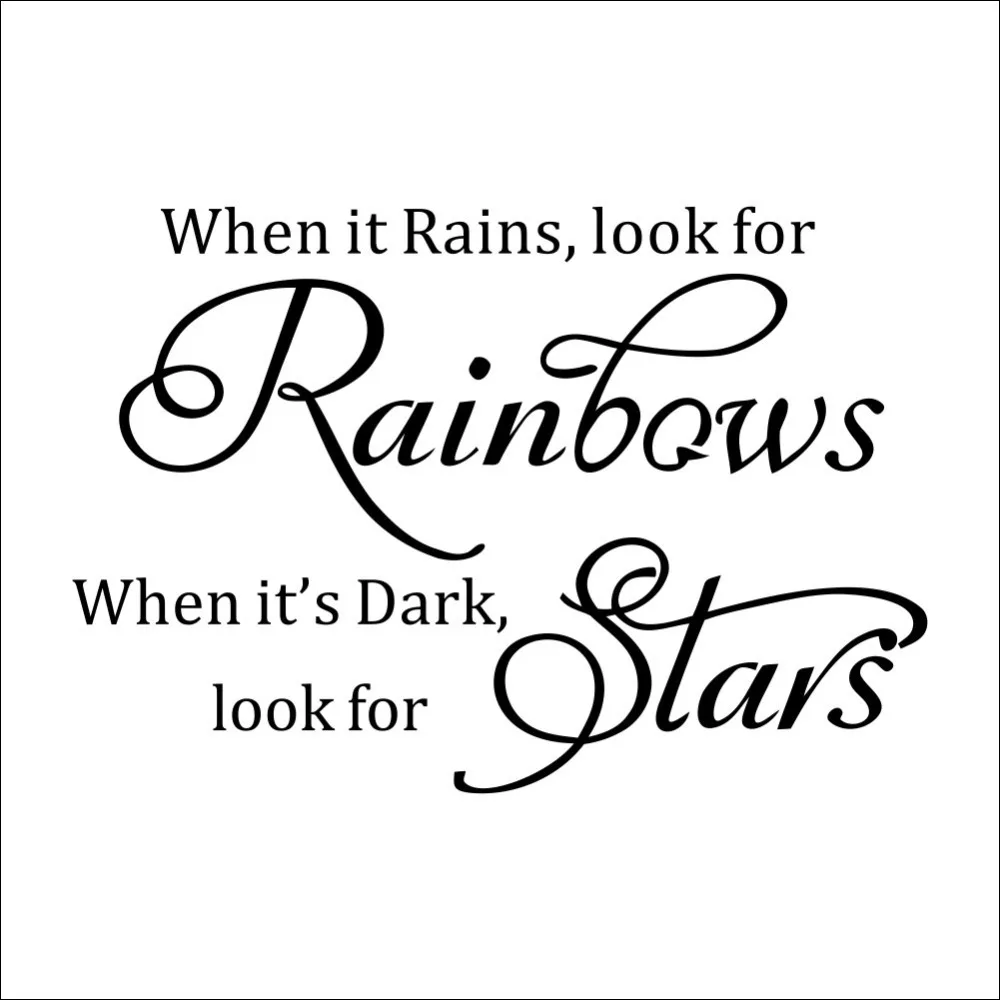 

Modern Characters "Rainbows Stars" wall stickers home decor wall decals decoration 2016 NEW PVC 57*83CM