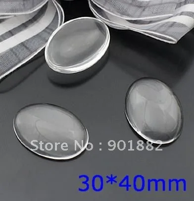 Бесплатная доставка ~! 20 шт. 30*40 мм прозрачный кабошон куполообразные