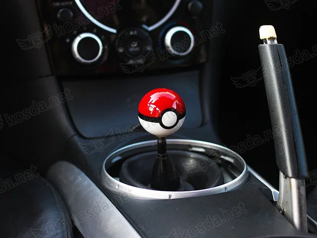 Pokebills Pokemon Go шариковая ручка переключения передач пластиковая ручка переключения передач с резьбой для автомобиля ручка переключения передач красный белый с 3 адапторами